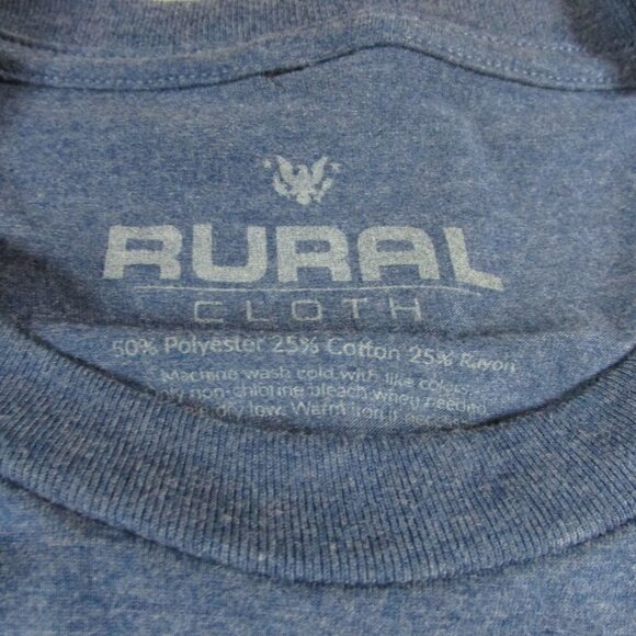 Rural Cloth Unisex Adult Short Sleeve America We Grow Whiskey T-Shirt - Picture 2 of 2